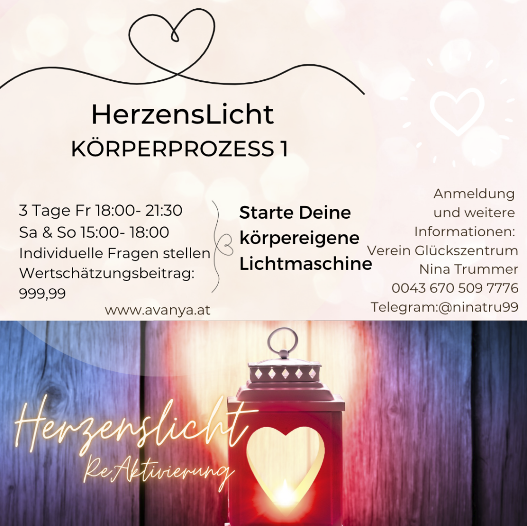 Herzenslicht Reaktivierung Deine Lichtmaschine